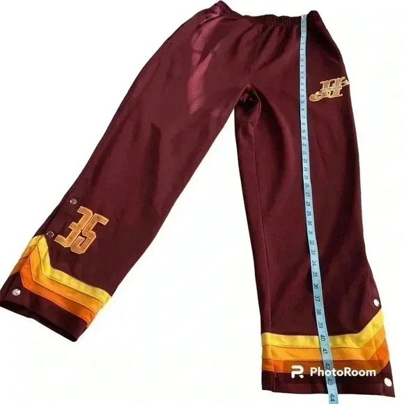 Platinum FUBU Harlem Globetrotters #35 Warmup Basketball Sweatpants Mens… - Picture 8 of 15
